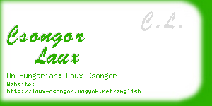 csongor laux business card